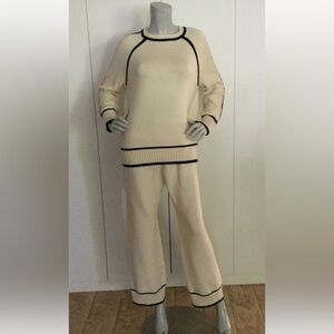 Lillusory 2 Piece Lounge Set Outfits Sweater and Sweatpants Size S